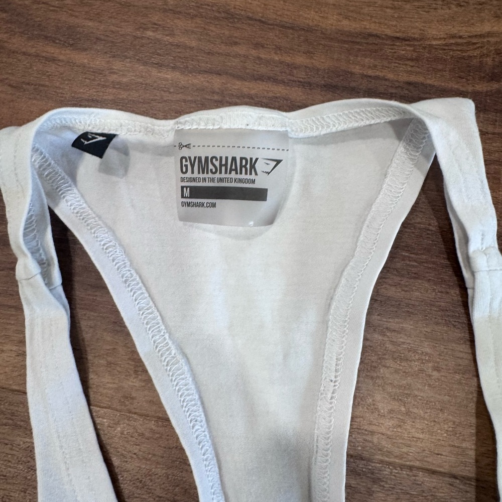 Gymshark White Stringer - Picture 2 of 2